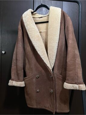 Hide Society - genuine sheep skin + suede coat